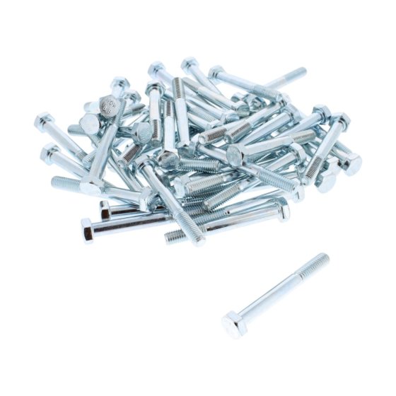 M8 x 65mm Zinc Plated 8.8 Steel Bolt (50 Pack)