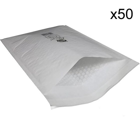 White Padded Jiffy Bag - Size J/6 - Width: 300mm, Height: 430mm (50PK)