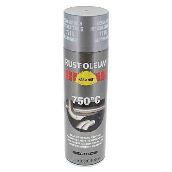 Aluminium Heat Resistant Topcoat Paint with 750ºc Peak Temp 500ml Aerosol