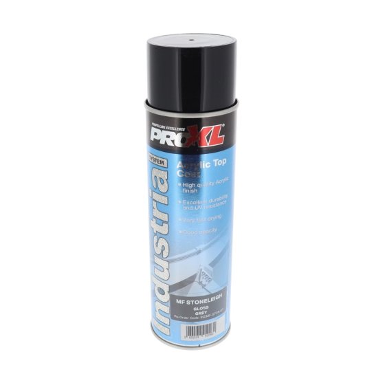 ProXL Industrial Acrylic Topcoat Aerosol - MF Stoneleigh Gloss Grey - 500ML
