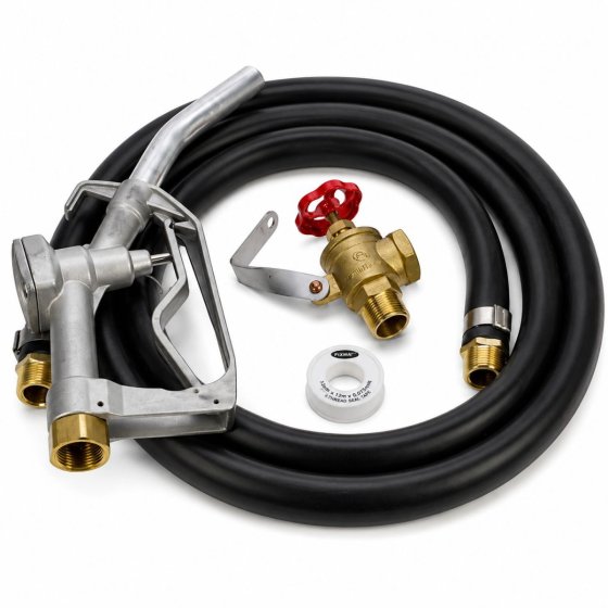 Diesel Fuel Hose Assembly with Nozzle and Fittings - 3 Metre