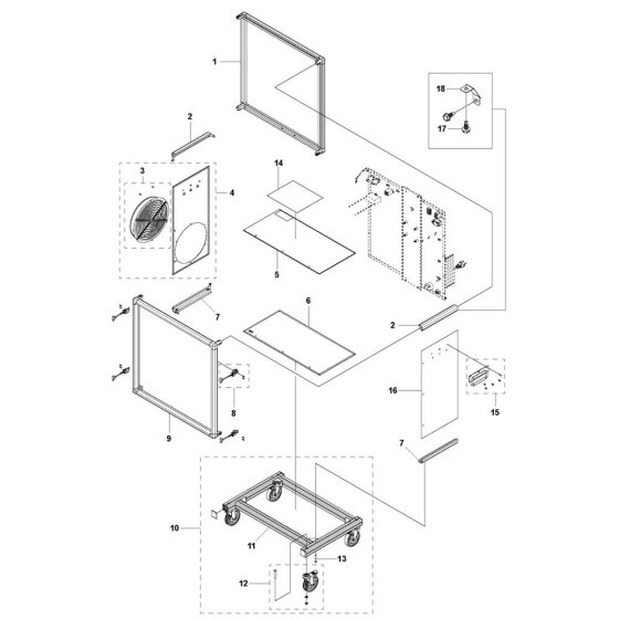 Chassis Assembly for Husqvarna