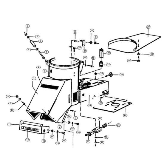 Housing Assembly for Shredder