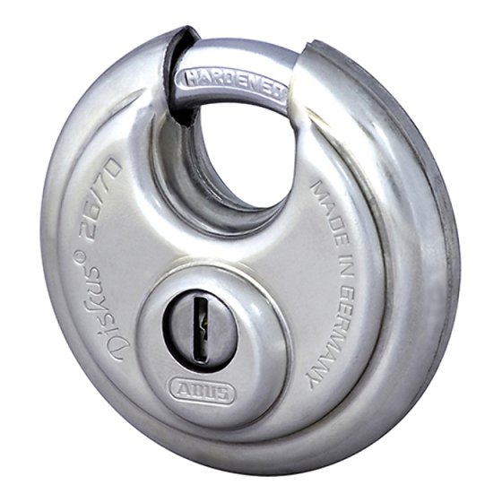 26/70 70mm Diskus Padlock Carded by ABUS - 32178
