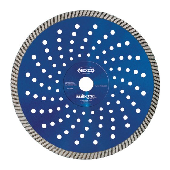 Mexco 230mm Diamond Blade Dual Purpose Turbo XCEL Grade