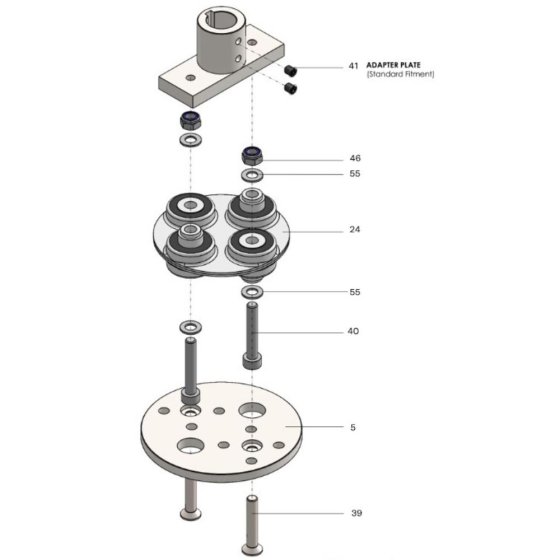 Adaptor Plate for SPE DFG280