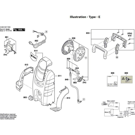 Washer Assembly for Bosch 140