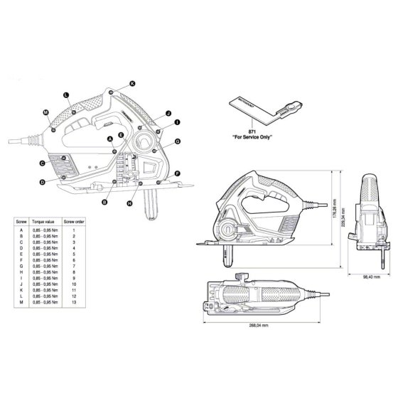 Multi-Saw Assembly for Bosch