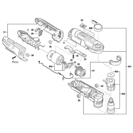 Bosch AdvancedMulti 18 Assembly