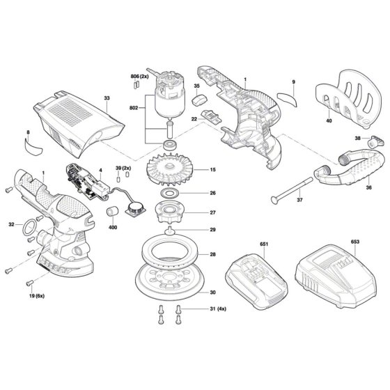 Orbital Sander Assembly Bosch