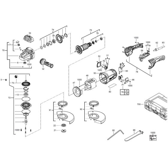Milwaukee AGV22 Assembly