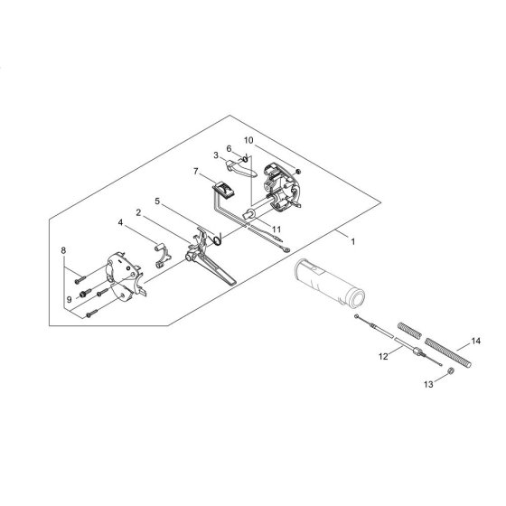 Throttle for Shindaiwa AH243S-LW