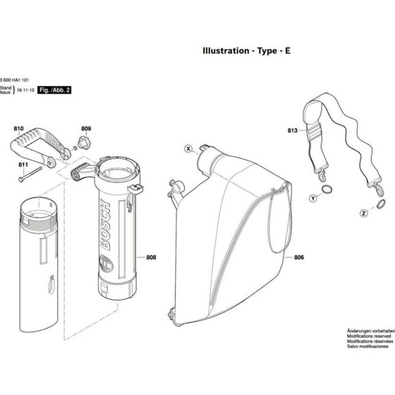 Blower & Vacuum Assembly for Bosch