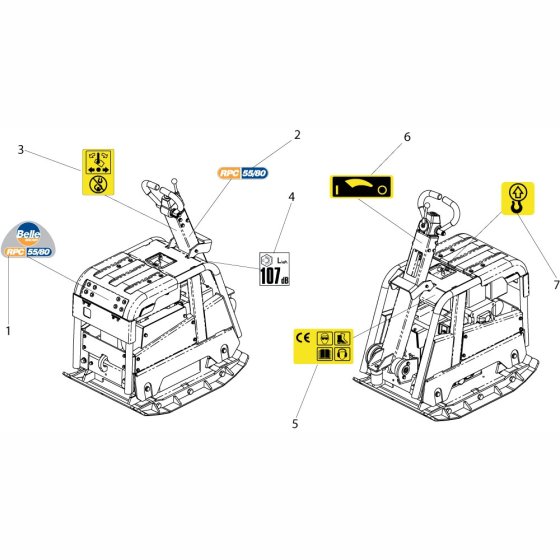 Decals for Altrad Belle RPC55