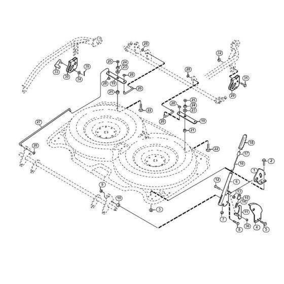 Height Adjustment for Mowers