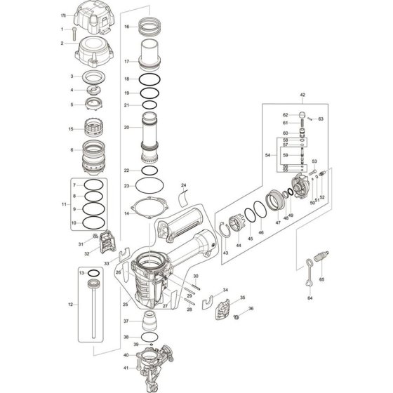 Makita AN635H Main Assembly