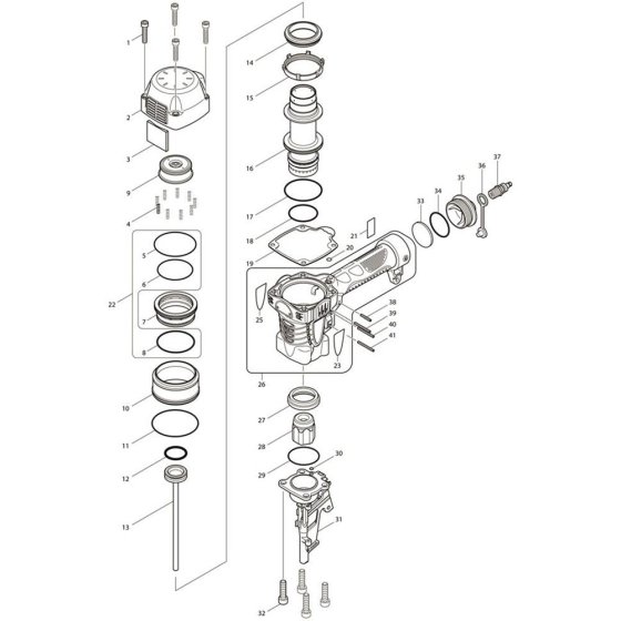Makita AN911H Main Assembly
