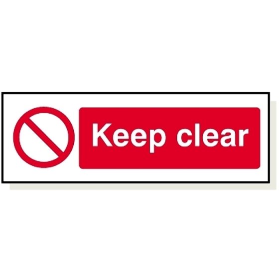 Keep Clear Sign