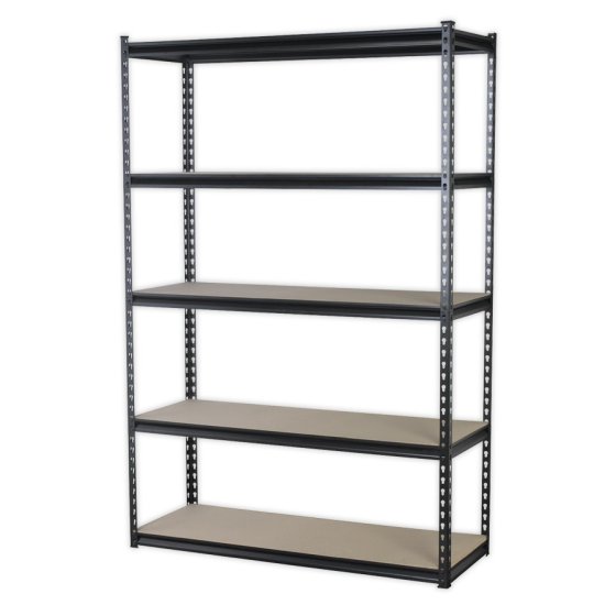 Racking Unit w/ 5 Shelves 220kg Capacity Per Level