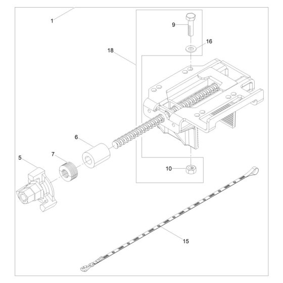Clamp Assembly for Wacker AR 36/6/042