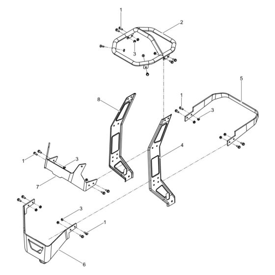 Frame Assembly for Wacker ARS90e