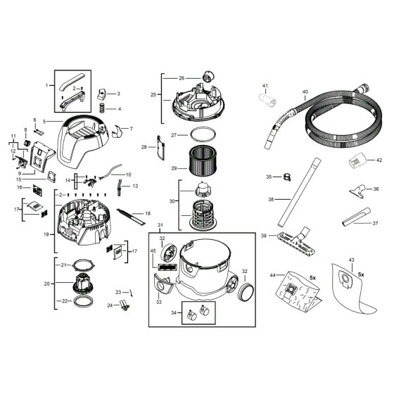 Milwaukee AS 2-250 ELCP Assembly