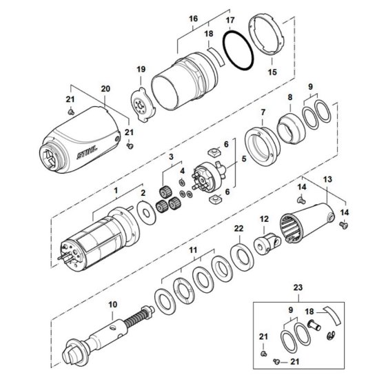 Electric Motor for Stihl ASA 65