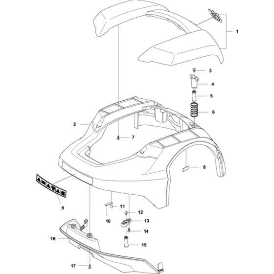 Cover Assembly for Automower 105