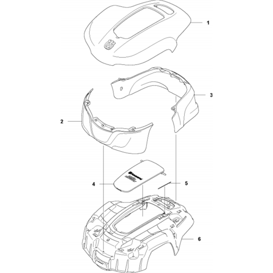 Cover Assembly for Automower 115H