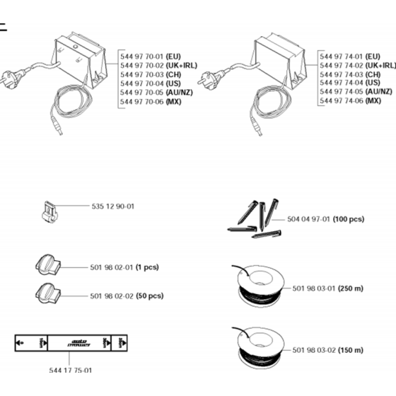 Installation Accessories for Automower