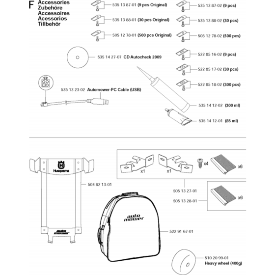Accessories for Automower 210C