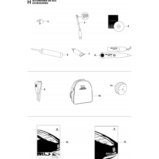 Accessories for Husqvarna 265 ACX