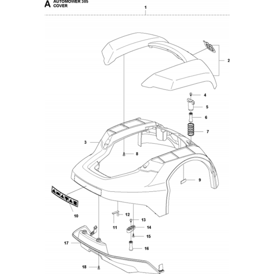 Cover Assembly for Automower 305