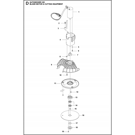 Blade Motor & Cutting Assembly