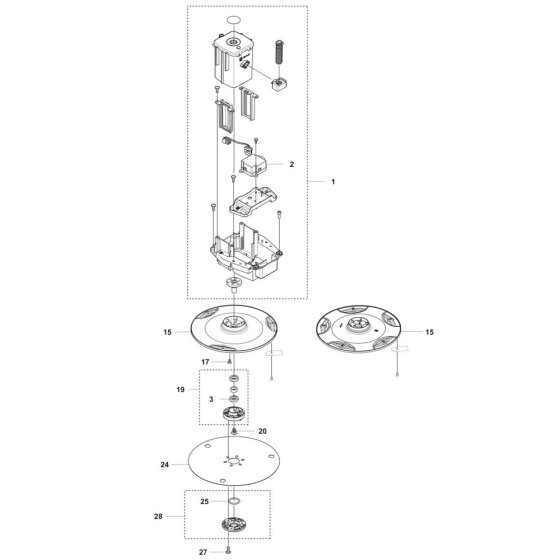 Blade Motor for Husqvarna 535 AWD
