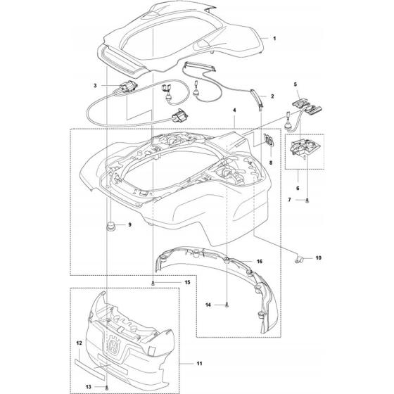 Cover Assembly for Automower
