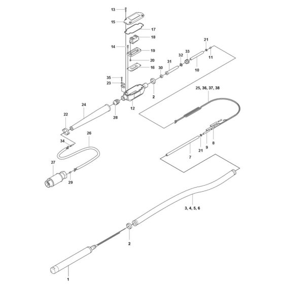 Husqvarna AX 48 Poker Assembly