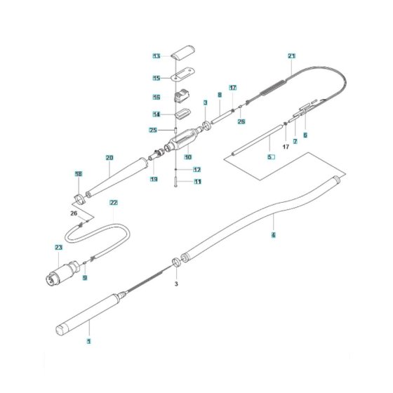 Husqvarna AX 36 Poker Assembly