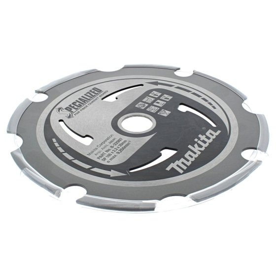Genuine Makita 165x20mm 4T Saw Blade for Fibre Cement Board - B-22997