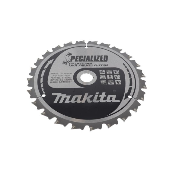 Makita T.C.T Circular Saw Blade 190x20mm 24T - OEM No. B-42363