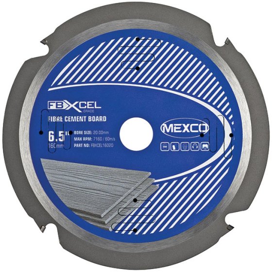 Mexco 160 X 2mm Diamond Blade X 4t Fibre Cement Board Pcd Blade