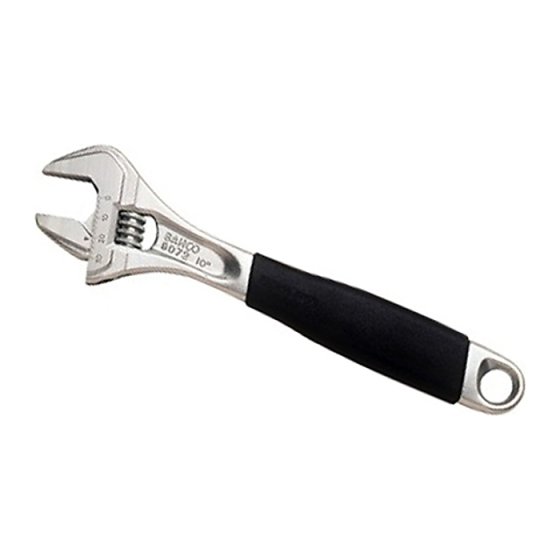 9073C Chrome ERGO Adjustable Wrench 300mm (12in) by Bahco - 9073 C