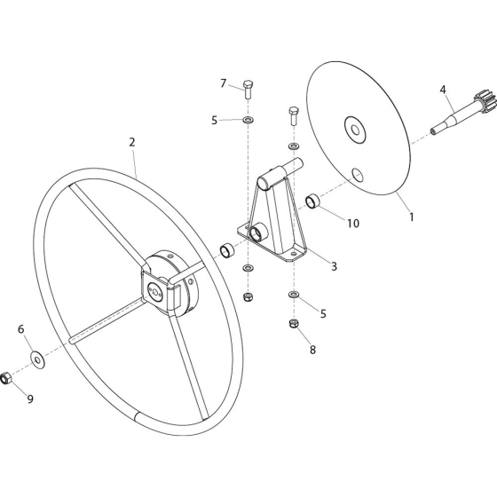 Handwheel Assembly for Mixer