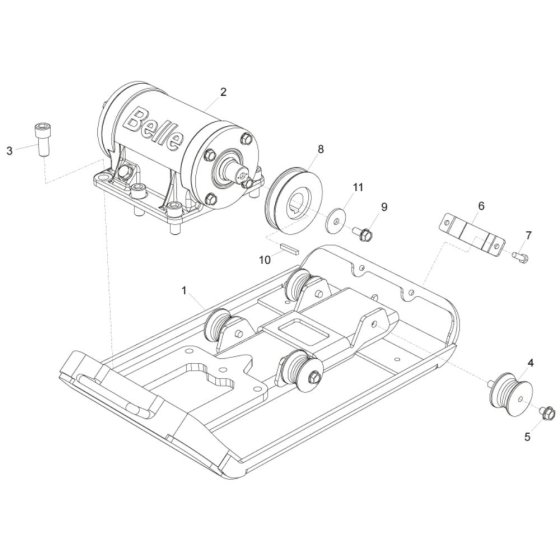 Baseplate Assembly for Belle PCLX