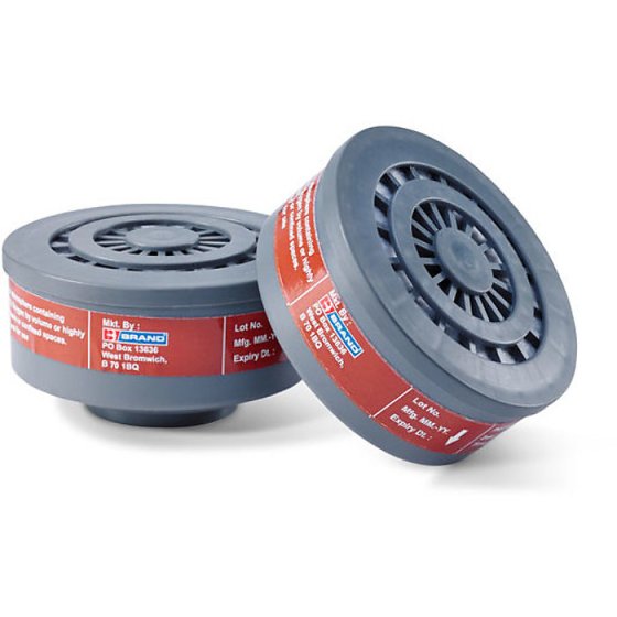 A1 Filters Fits BB3000 Respirators Suitable for Vapour Solvents (Per Pair)
