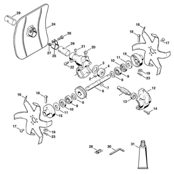 Main Assembly for Stihl BC 20