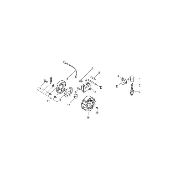 Magneto for ECHO BCLS-510ES