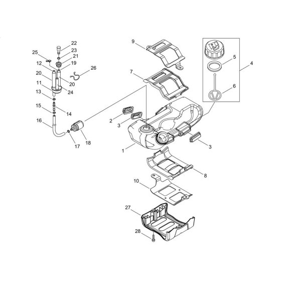 Fuel Tank for ECHO BCLS-520ES