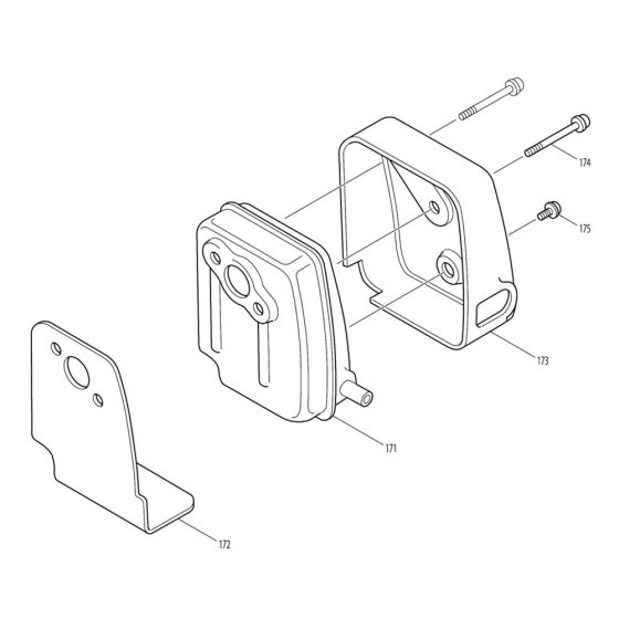 Muffler Assembly for BCX2500