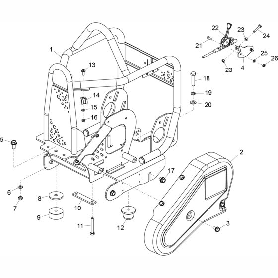 Bedplate Assembly for Belle PCL1645